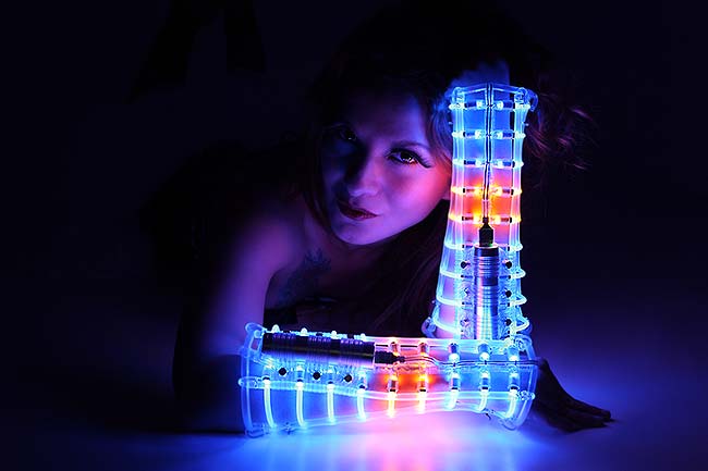 Handmade LED outfit for stage shows