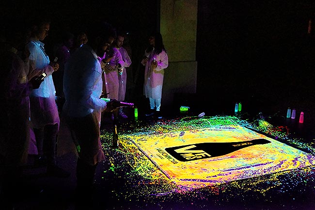 Interactive Live Painting performed for Vallformosa
